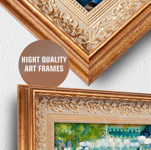 Miniatura 212 de A&T ARTWORK Campo de trigo con cipreses de Van Gogh Las reproducciones de arte clásico mundial, impresiones en lienzo giclée para decoración