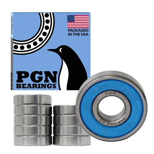 Miniatura 10 de PGN 608-2RS - Rodamiento de bolas sellado de acero cromado lubricado - Rodamientos de 0.315 x 0.866 x 0.276 in con sello de goma y soporte de altas