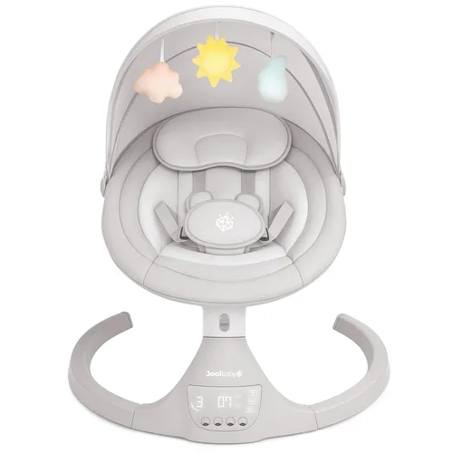 Miniatura 8 de Jool Baby Nova Swing para recién nacidos, columpio eléctrico motorizado para bebés, música Bluetooth, 10 melodías preestablecidas, control remoto