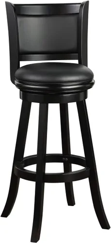 Miniatura 10 de Boraam Augusta - Taburete giratorio de altura de barra, 29 pulgadas, negro