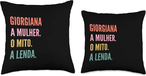 Miniatura 3 de Funny Portuguese First Name Design - Giorgiana Throw Pillow