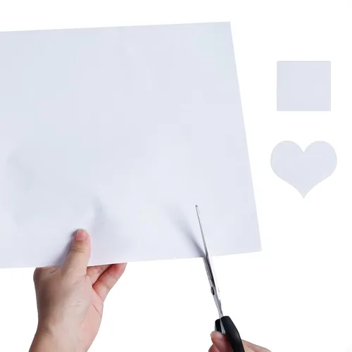 Miniatura 4 de 10 hojas de cinta adhesiva de doble cara, cinta adhesiva blanca, tamaño A4, manualidades para manualidades, álbumes de fotos, decorativos