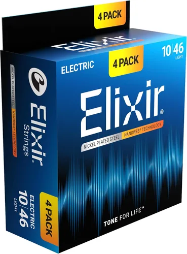 Miniatura 11 de Elixir Strings - Cuerdas de guitarra eléctrica de acero niquelado con revestimiento NANOWEB - Cuerdas de guitarra eléctrica Elixir - Ligeras/Pesadas