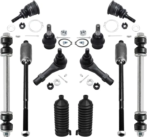 Miniatura 291 de Detroit Axle – Kit de suspensión delantera para Hyundai 2013-2018 Santa Fe 2 enlaces de barra de estabilizador 4 varillas de amarre interiores