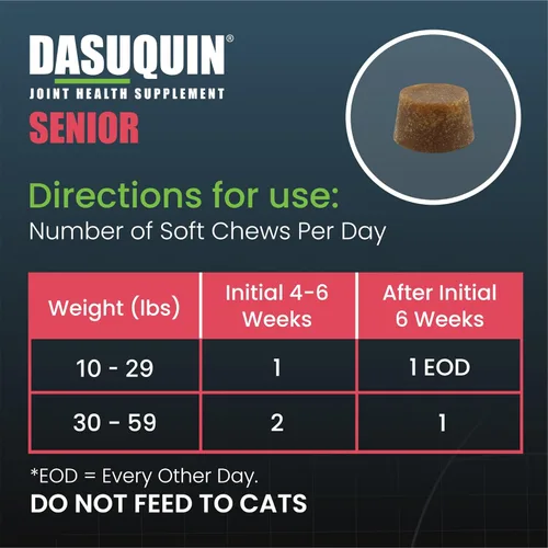 Miniatura 6 de Nutramax Dasuquin Suplemento de salud articular para perros mayores pequeños a medianos, para apoyo inmunológico, salud de la piel y el pelaje