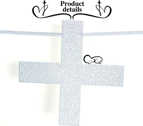 Miniatura 7 de Mi Primera Comuniòn Banner – Bautismo de bebé/Primera Comunión – Dios bendiga a este niño Baby Shower boda fiesta decoración suministros