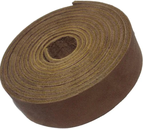 Miniatura 13 de TOFL Tiras de cuero gruesas de 7/8 pulgadas de ancho x 72 pulgadas (6 pies) de largo para manualidades, 1/8 pulgadas de grosor (7-8 onzas), correas