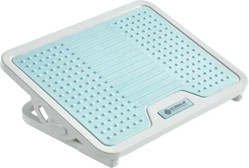 Miniatura 11 de EUREKA ERGONOMIC Reposapiés ajustable con inclinación, reposapiés para debajo del escritorio en el trabajo con superficie de masaje, reposapiés