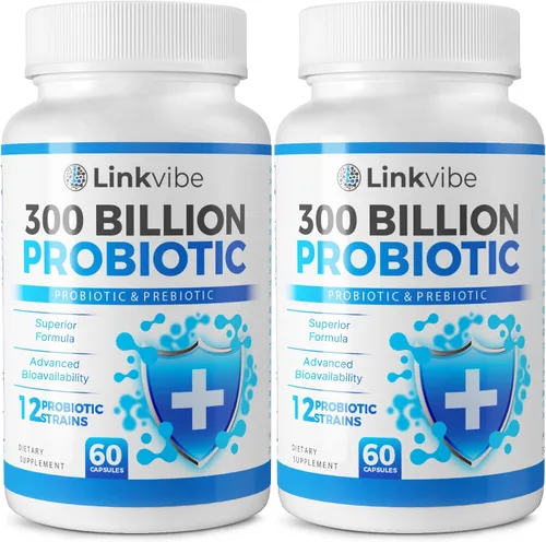 Miniatura 7 de Probiótico 300 mil millones de UFC – 12 cepas con prebióticos orgánicos para la salud digestiva e intestinal, inmune, hinchazón – Probióticos