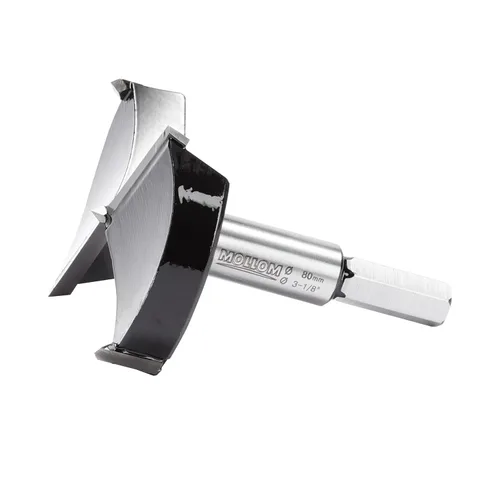 Miniatura 14 de Mollom Broca Forstner de 1/4" (6.3 mm) para carpintería precisa con un grosor de carburo YG8 duradero de 0.063 in, esta herramienta de corte