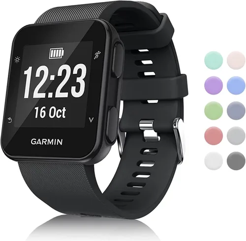 Aroloxta Garmin Forerunner 35 Correa de reloj de repuesto – Banda suave impermeable para hombres, pulsera de varios colores