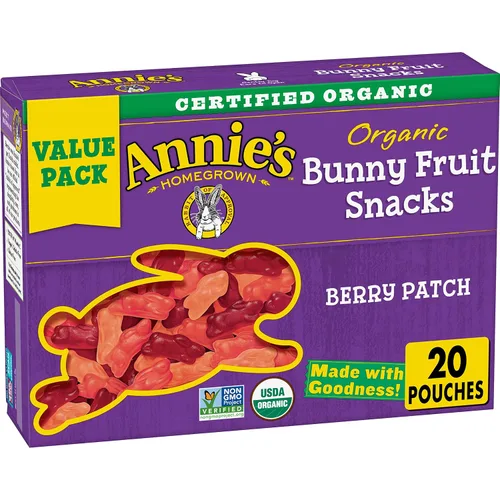 Miniatura 9 de Annie's Bocadillos orgánicos de frutas de conejito, sin gluten, 5 bolsas, 4 onzas (paquete de 10)