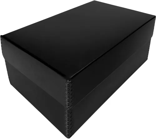 Miniatura 11 de Lineco, Caja de fotos con tapa con bisagras color tostado de 5.5 x 7.75 x 12 pulgadas, libre de ácidos. Capacidad para hasta 1100 fotos de 4 x 6 o 5