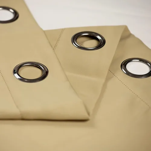 Miniatura 7 de INLINAS Cortinas opacas para dormitorio, aislamiento térmico, reducción de ruido, juego de 2 paneles de ahorro de energía, beige, 42 pulgadas