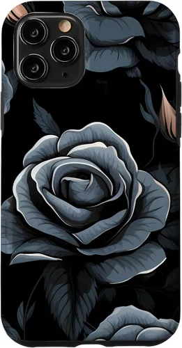 Miniatura 29 de Black Rose Floral Flower Case for iPhone 16