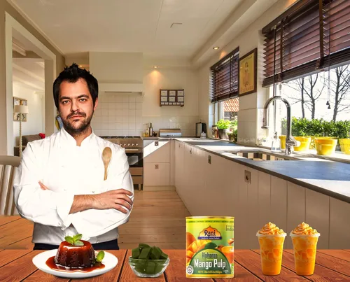 Miniatura 5 de Puré de pulpa de mango Rani (hace batidos de mango Lassi) Alphonso endulzado 30 onzas (1.875 libras) 29.98 oz ~ Kosher Todo natural Sin OMG