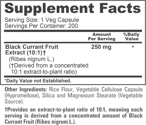Miniatura 4 de NusaPure Grosella negra equivalente a 2500 mg por cápsula 200 cápsulas vegetales (polvo, extracto 10:1, vegano, sin OMG y sin gluten)