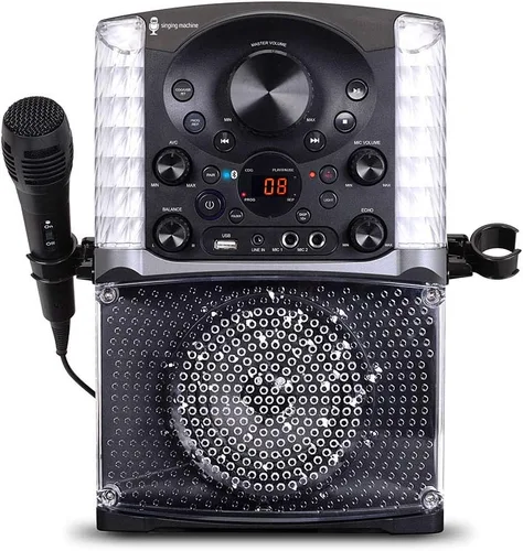 Miniatura 9 de Máquina de karaoke Singing Machine SML625BTBKD, sistema de karaoke portátil Bluetooth CD+G, negro