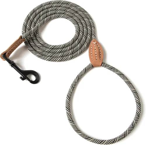 Miniatura 25 de Mile High Life Correa para perro de cuero premium Correa de cuerda resistente Asa de cuero Cierre fuerte de aleación de zinc Perros Mango