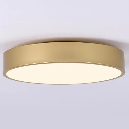 Lámpara de techo de montaje empotrado moderna en oro, lámpara de techo redonda de 3 luces, lámpara de techo minimalista con pantalla acrílica para