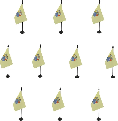 Miniatura 71 de Bandera de mesa de Colorado de 4 x 6 pulgadas, bandera de escritorio del estado de Colorado de EE. UU., 5.9 x 3.9 in, palo y base de plástico negro
