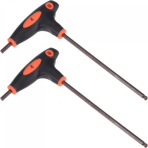 Miniatura 7 de uxcell Llave hexagonal de extremo de bola de 0.197 in, llave inglesa con mango en T, acero métrico S2 2 piezas
