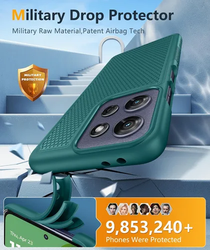 Miniatura 966 de FNTCASE Funda para iPhone 17 Pro: Fundas delgadas translúcidas de color azul claro compatibles con MagSafe, protección completa de la cámara