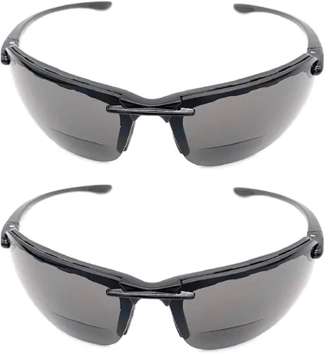 Miniatura 11 de The Oakland - Lentes de sol bifocales para lectura deportivos, envolventes, unisex, sin montura Marrón