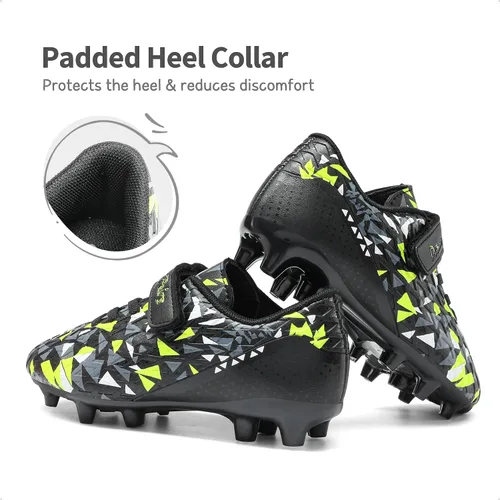 Miniatura 4 de DREAM PAIRS Zapatos de fútbol para niños y niñas, zapatos de fútbol para niños pequeños y grandes