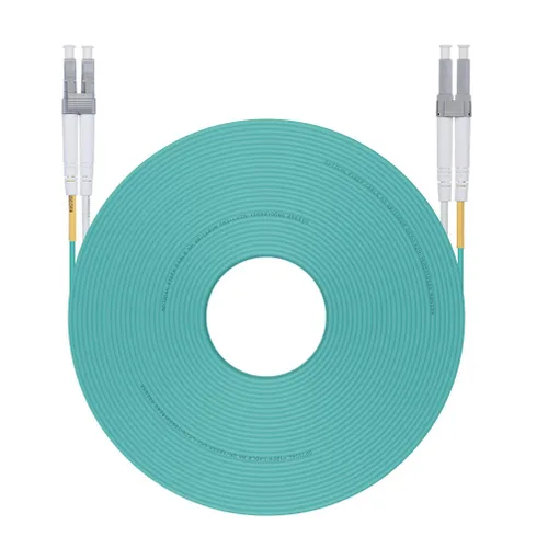Miniatura 15 de Cable de conexión de fibra OM3 LC a LC de 0.7 ft, puente de fibra multimodo de 10 GB, LC-LC UPC dúplex MMF 50/125um, LSZH, para transceptor SFP