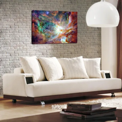 Miniatura 3 de KREATIVE ARTS Impresiones en lienzo para pared, diseño de nube cósmica, estrellas, nebulosa, cielo nocturno, por la NASA, decoración moderna