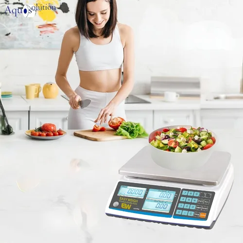 Miniatura 5 de Aquos Báscula digital de cocina clase III legal para precios de comercio, báscula de alimentos y venta al por menor con pantalla LCD retroiluminada