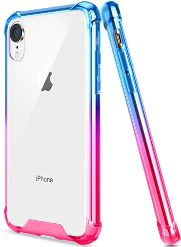 Funda compatible con iPhone XR, transparente para iPhone XR, bonita funda antiarañazos, delgada, esquinas reforzadas, TPU a prueba de golpes, funda