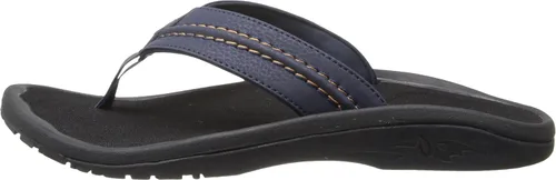 Miniatura 2 de Sandalias Olukai Hokua de surf para hombre, Negro, 7