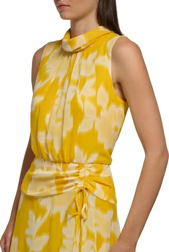 Miniatura 2 de Karl Lagerfeld Paris Vestido largo floral alto-bajo para mujer