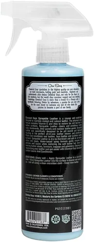 Miniatura 2 de Chemical Guys Limpiador y acondicionador de cuero pulverizable en uno – Limpia, acondiciona y protege el cuero, vinilo, imitación y más, seguro