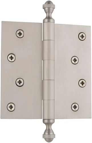 Miniatura 57 de Grandeur Hardware 824304 Bisagra residencial con punta de bellota de 3.5 pulgadas con esquinas de radio de 5/8 pulgadas en peltre antiguo