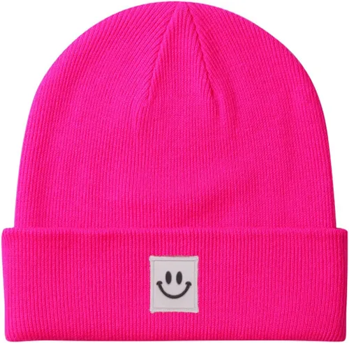Miniatura 7 de MaxNova Gorro de punto con cara sonriente para hombres/mujeres