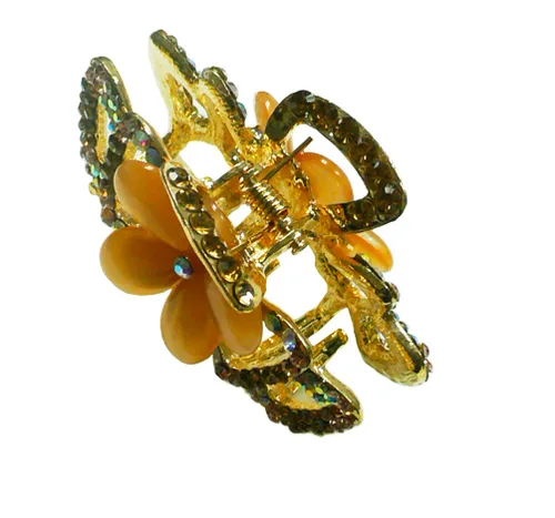 Miniatura 2 de Pinza de garra de pelo ópalo en tono dorado CI86410-1448amber