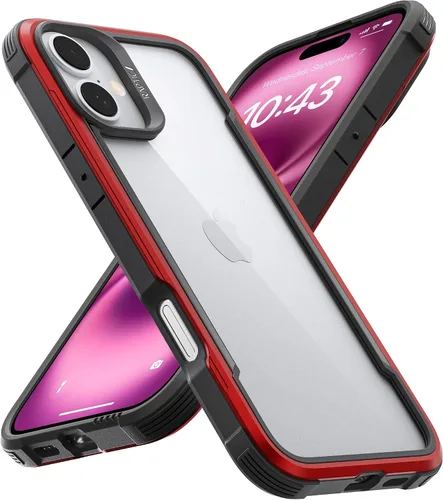 Miniatura 9 de RAPTIC Shield para iPhone 14, funda protectora transparente a prueba de golpes, grado militar, probada en caídas de 10 pies, marco de aluminio