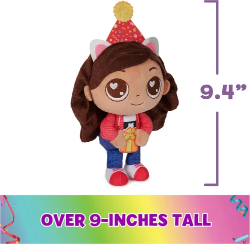 Miniatura 3 de DREAMWORKS GABBY'S DOLLHOUSE, Celebration Series - Peluches Gabby Girl de 9 pulgadas de alto, juguetes para niñas y niños a partir de 3 años