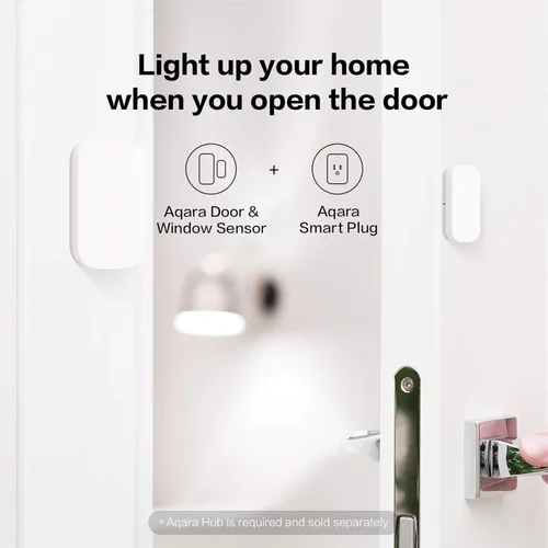 Miniatura 6 de Aqara - Sensor Zigbee de puerta y ventana, sensor de contacto inalámbrico, automatización del hogar, requiere Aqara Hub (no de terceros), conexión