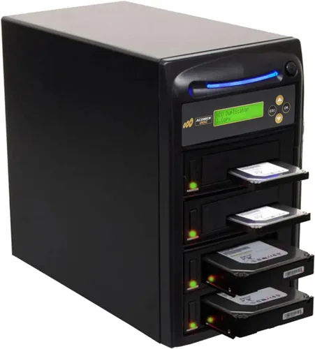 Acumen Disc Duplicadora de discos duros SATA II de 1 a 3 (hasta 300 MB/s) - Disco HDD y SSD Copiadora y desinfectante de tarjetas de memoria