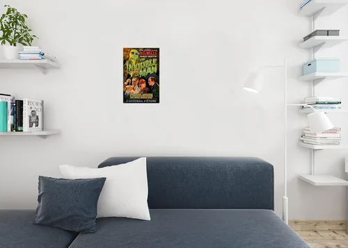 Miniatura 4 de Póster de The Invisible Man de Claude Rains, pósteres vintage de película de terror, monstruo clásico de Halloween, póster de pared de 12 x 18
