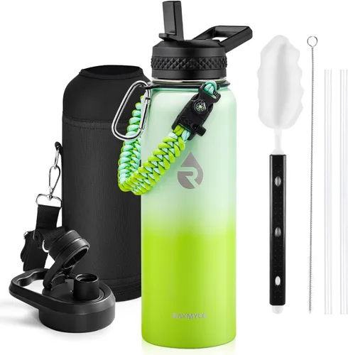 Miniatura 105 de RAYMYLO Botella de agua aislada de 24 onzas, de acero inoxidable con triple pared al vacío (fría durante 48 horas, caliente durante 24 horas), a