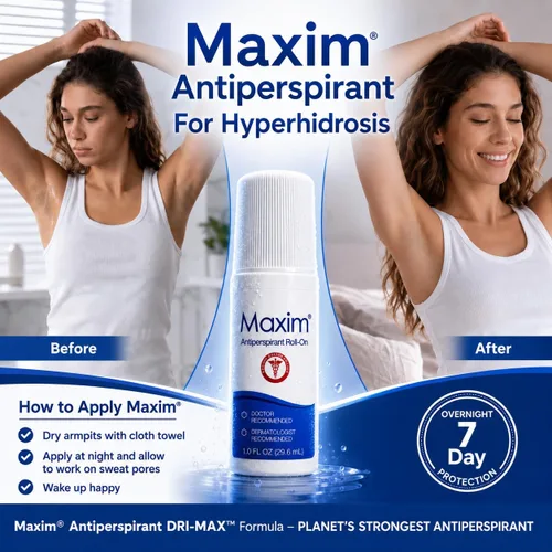 Miniatura 3 de Antitranspirante y desodorante en bola Maxim Prescription Strenght, recomendado por doctores y dermatólogos