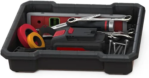 Miniatura 7 de Keter Stack n' Roll - Caja de herramientas modular para bricolaje, apilable, ligera, duradera, resistente al agua, color negro