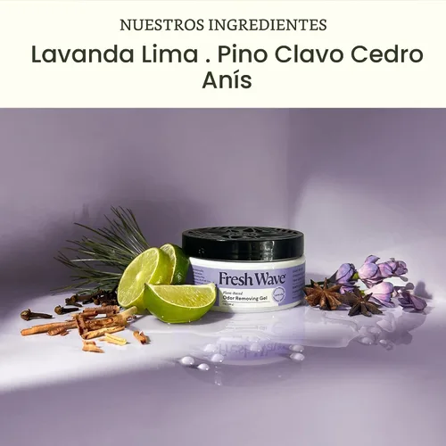 Miniatura 2 de Fresh Wave Gel eliminador de olores de lavanda, 7 onzas, paquete de 3, absorbentes de olores más seguros para el hogar, eliminador de olores natural