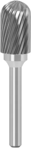 Brocas de carburo de tungsteno Rotary Burr Die Grinder Bits de corte único Cabezal de molienda Diámetro 0.551 in con vástago de 1/4 "Herramienta