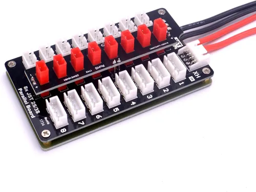 Miniatura 3 de YoungRC Junta de carga paralela JST 2-3S Lipo batería Balance Junta de carga con conectores JST para helicóptero RC Drone
